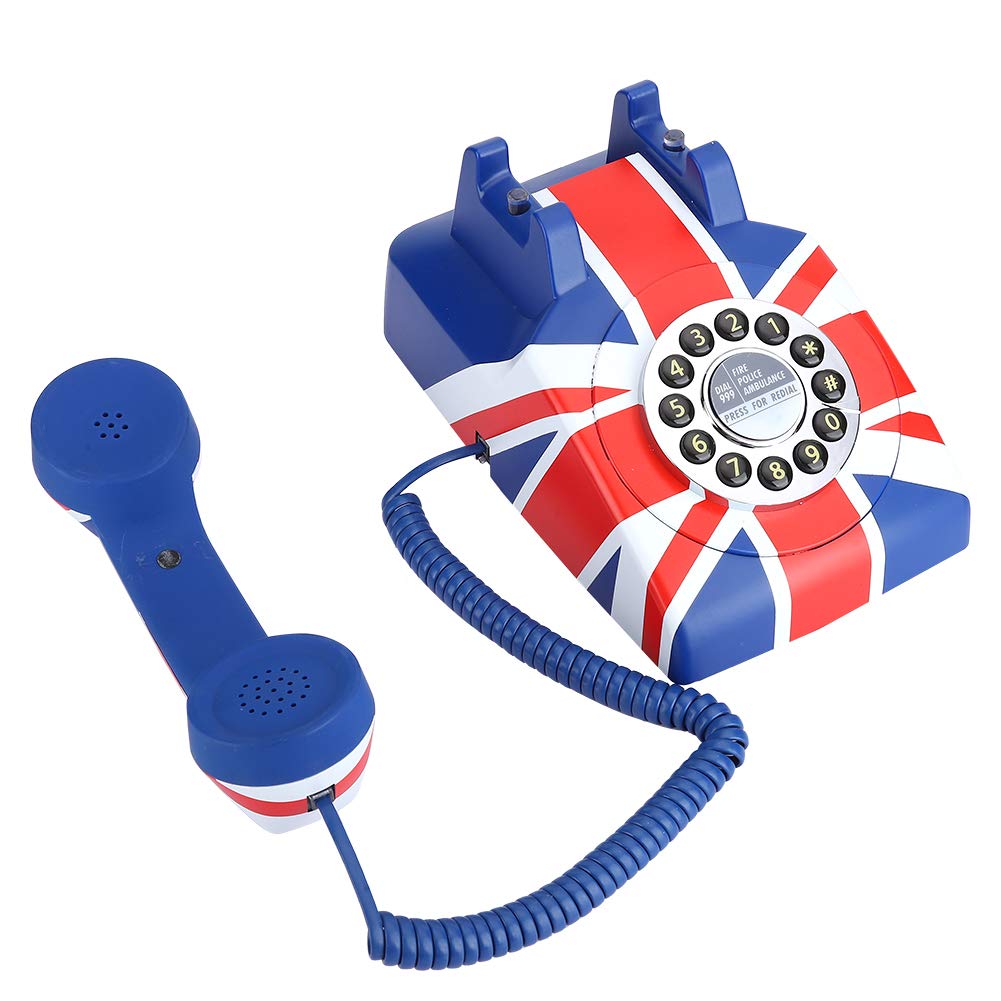 Vintage Corded Desk Phone - Retro Landline Telephone with Caller ID, Handset & Speakerphone for Home, Office & Hotel Use (US Plug) | Perfect for Classic Home Decor & Business Communication