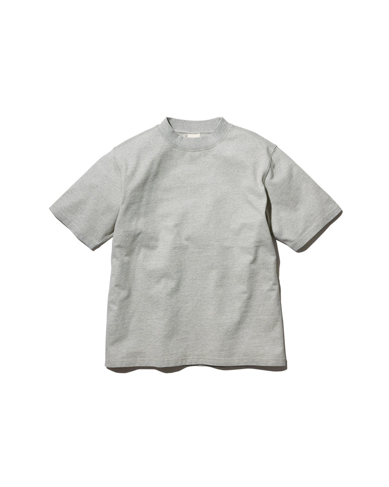 Eco-Friendly Recycled Cotton Heavy Mockneck T-Shirt for Men & Women - Sustainable Fashion for Casual Wear & Outdoor Activities