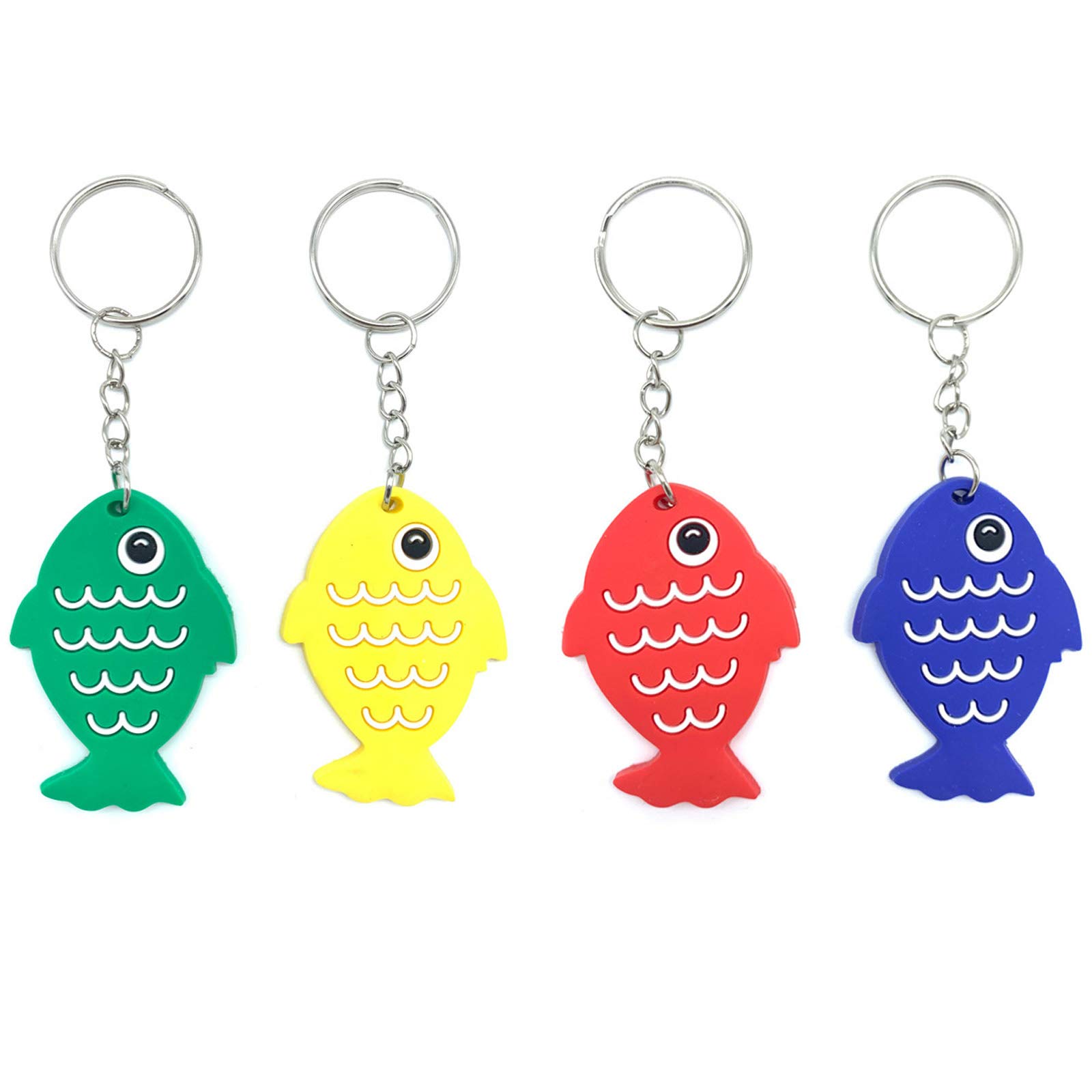 20 Pack Fish Keychains - Cute Fishing Theme Party Favors for 1st Birthday, Baby Shower & Fish Themed Events - Perfect for Party Decorations, Gift Bags & Keychain Accessories (Great for Birthday Parties, Baby Showers & Fishing Theme Events)