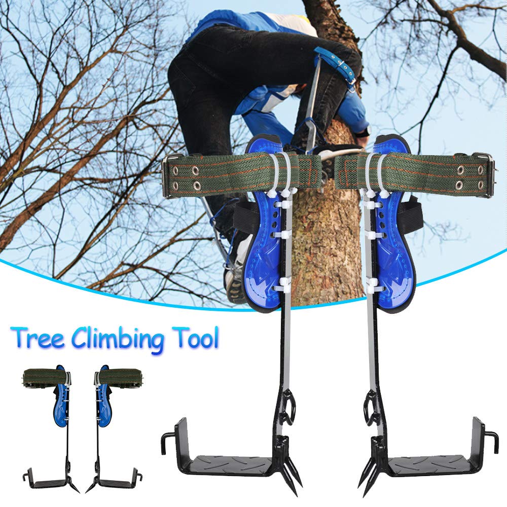 Rust-Proof Tree Climbing Spikes - Durable Wear-Resistant Climbing Gear for Hunting, Wildlife Observation, Fruit & Coconut Harvesting - Easy to Use 1-Claw Design for Arborists and Outdoor Enthusiasts