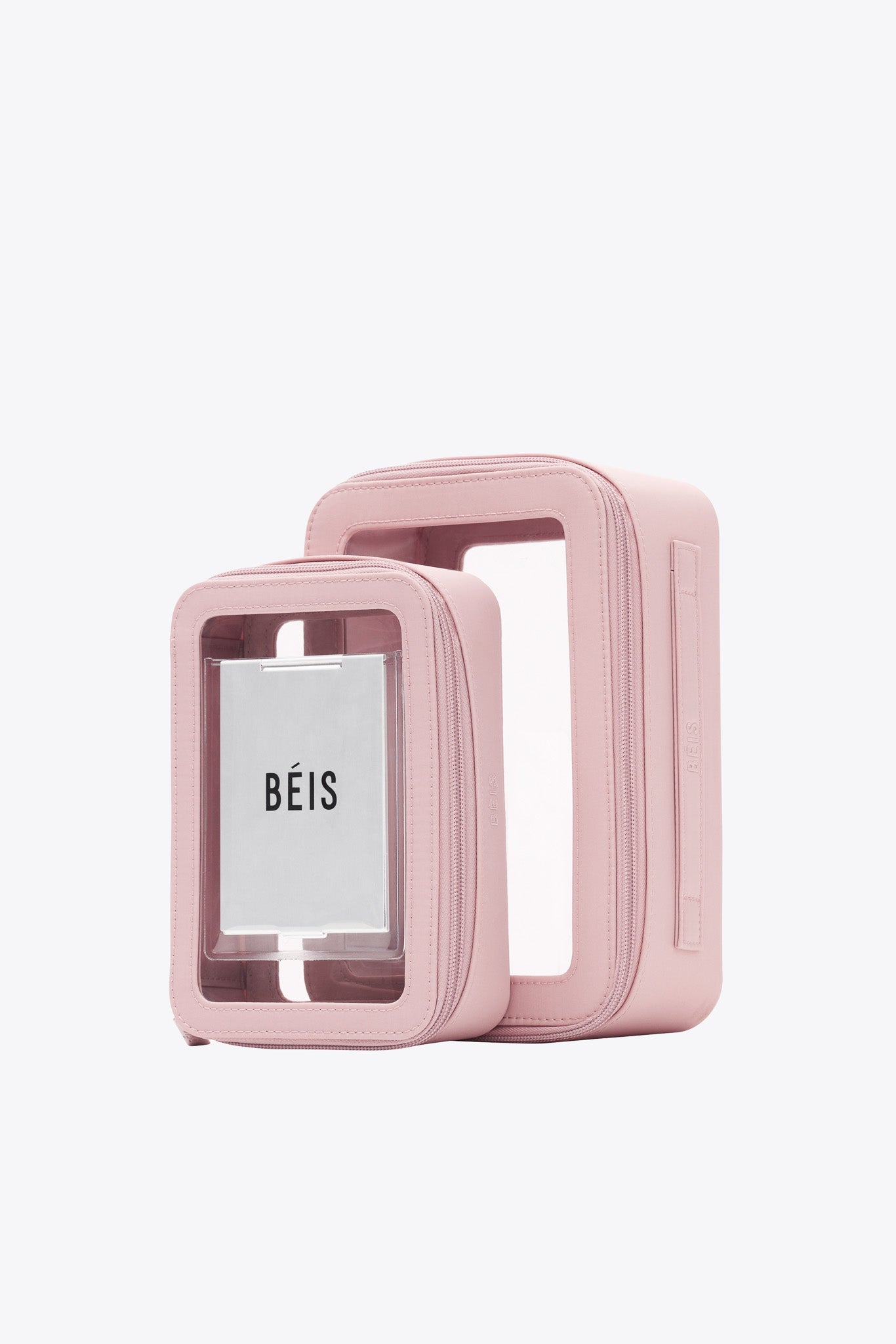 Travel-Friendly Atlas Pink Cosmetic Set - TSA Approved Makeup Kit for Airplane & On-the-Go Beauty | Perfect for Carry-On Luggage & Business Travel
