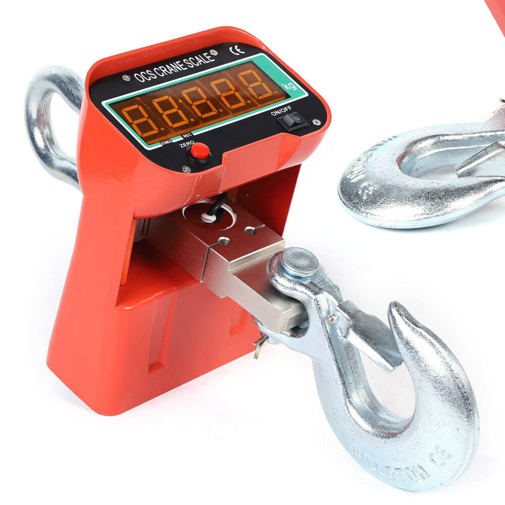 Digital Crane Scale 6600LB/3000KG with Remote Control - High Precision Industrial Hanging Scale with LED Display for Heavy Duty Lifting - Perfect for Hunting, Farm, Factory & Construction Use
