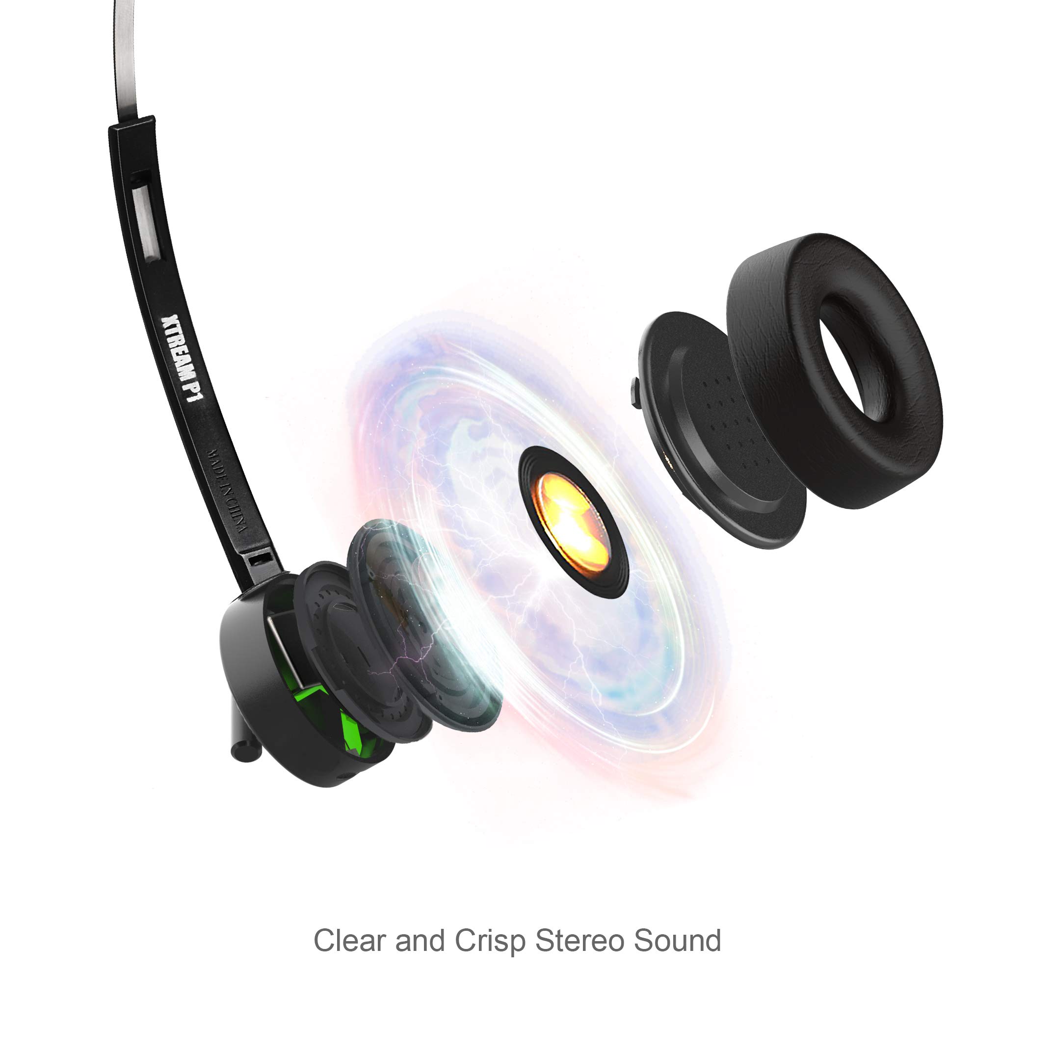 Adesso Xtream P1 Single-Sided USB Wired Headset with Adjustable Noise Canceling Microphone - Perfect for Online Meetings, Gaming & Call Centers | Comfortable PC Headphones for Work from Home & Remote Teams