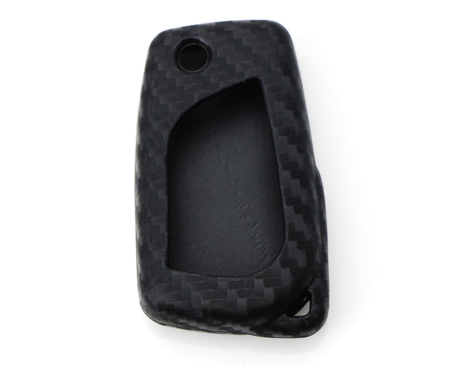 Premium Carbon Fiber Soft Silicone Key Fob Cover for 2018-2023 Toyota Camry Flip Blade Key - Durable Protection & Stylish Design for Everyday Use