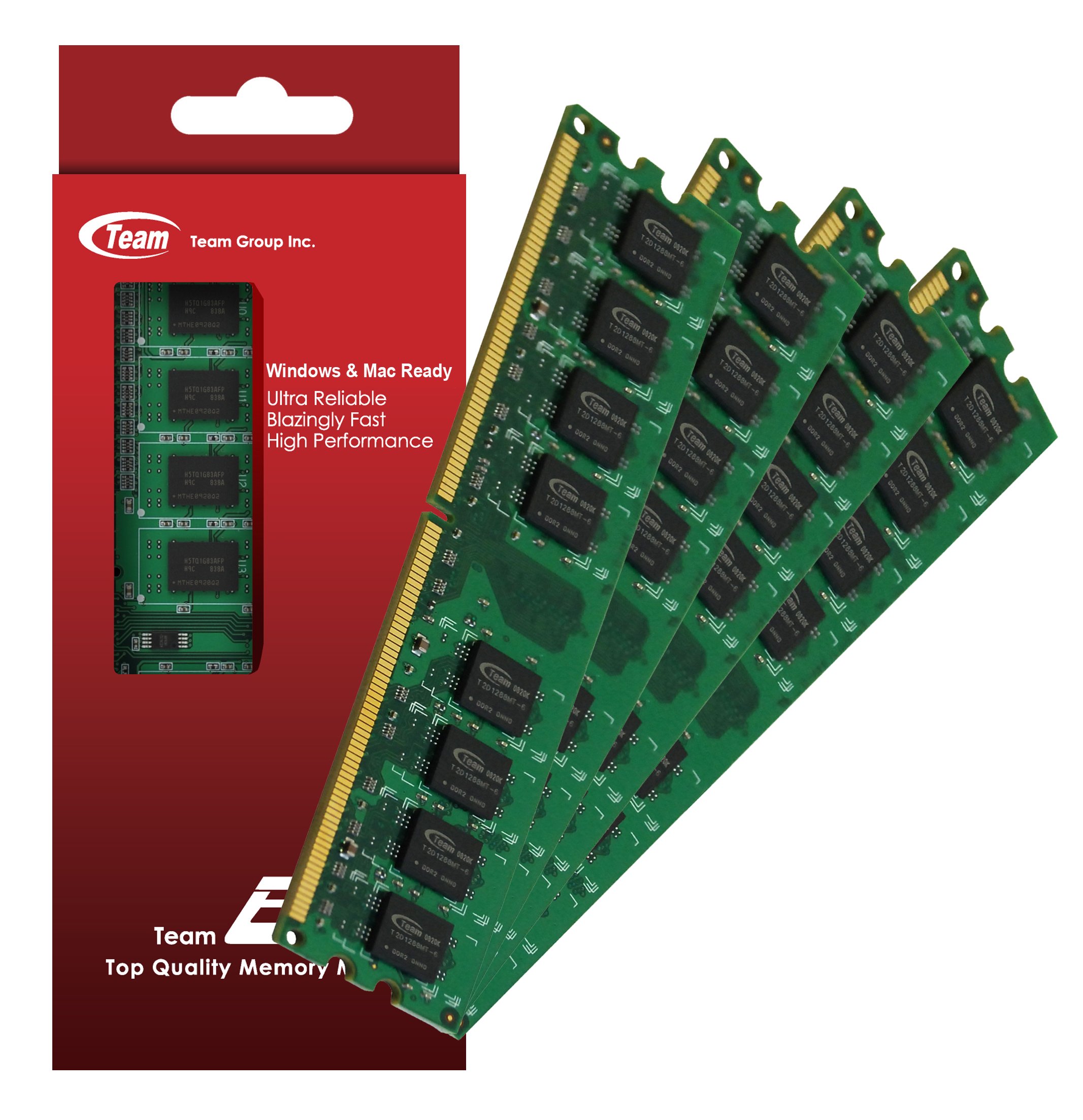 4GB (1GBx4) Team High Performance DDR RAM Memory Upgrade Kit for HP Compaq z555 z556 z557 z558 Digital Entertainment Center Desktop - Lifetime Warranty - Perfect for Gaming, Video Editing & Multitasking