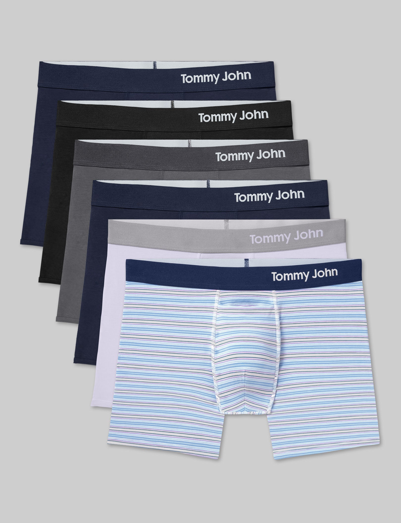 Premium Cotton Trunk Underwear for Men - 6 Pack Soft Breathable Boxer Briefs - Comfortable Everyday Wear for Workout, Lounge & Travel