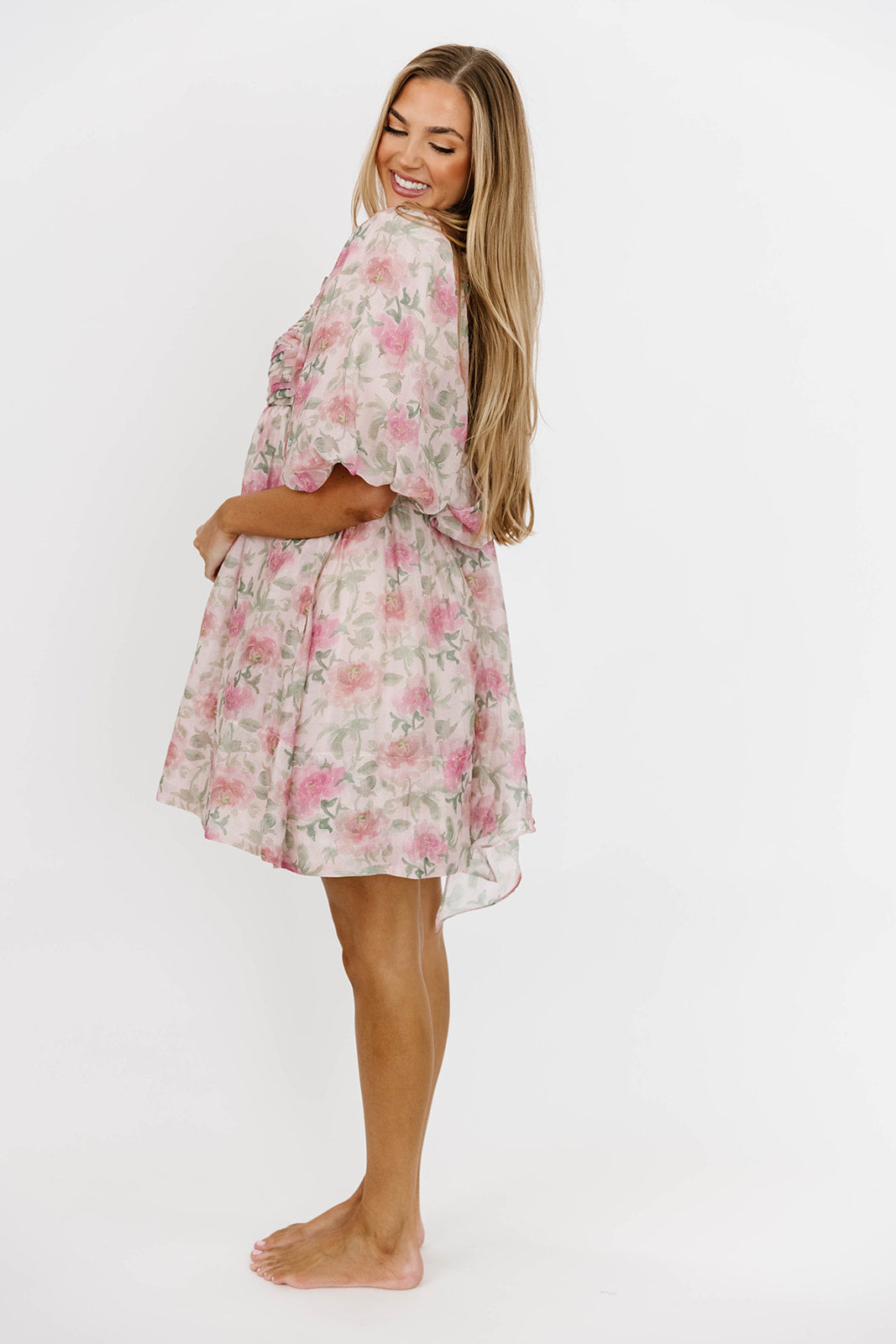 Emma Babydoll Mini Dress in Pink - Flirty & Feminine Party Dress for Women | Perfect for Date Night, Club Outfits & Summer Vacations