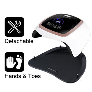 Insta Speed Salon Kit - UV Gel Nail Dryer with 5 Gel Polish Bottles & LED Nail Clipper | Professional Manicure & Pedicure Set for Home & Salon Use