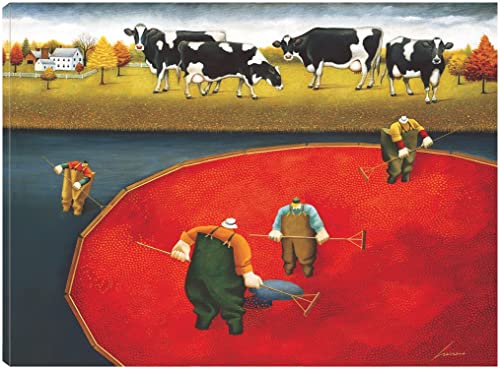 Cows at the Cranberry Harvest