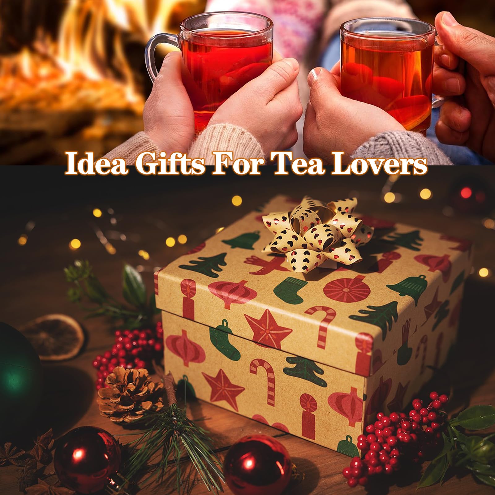 6-Piece Magnetic Tea Bag Organizer Set - Stainless Steel Tea Storage for Refrigerator & Countertop - Perfect Tea Gift for Tea Lovers (Silver) - Ideal for Kitchen, Office & Home Organization