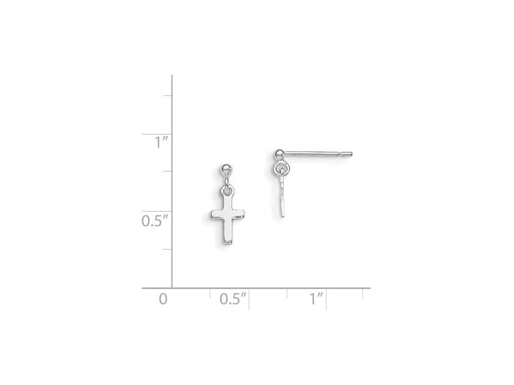Sterling Silver Cross Post Earrings for Women - Hypoallergenic & Tarnish-Resistant - Perfect for Church, Weddings & Everyday Wear