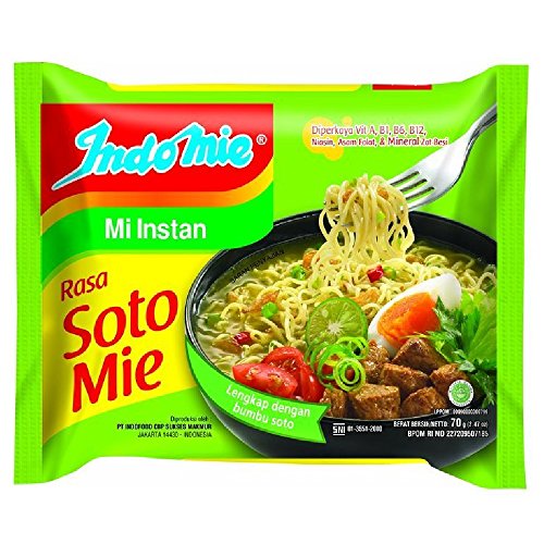 Indomie Instant Noodles Soto Flavor 78g (30 Packs) - Authentic Indonesian Instant Noodles for Quick Meals, Snacks & Asian Cuisine