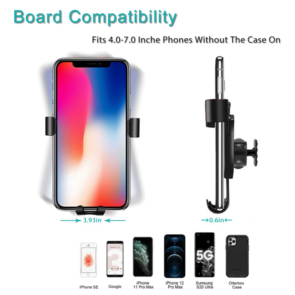 BEHAVE Car Phone Holder Mount for Toyota Highlander 2020-2024 - Universal Smartphone Cradle Compatible with iPhone, Samsung, Android - Perfect for GPS Navigation & Hands-Free Driving