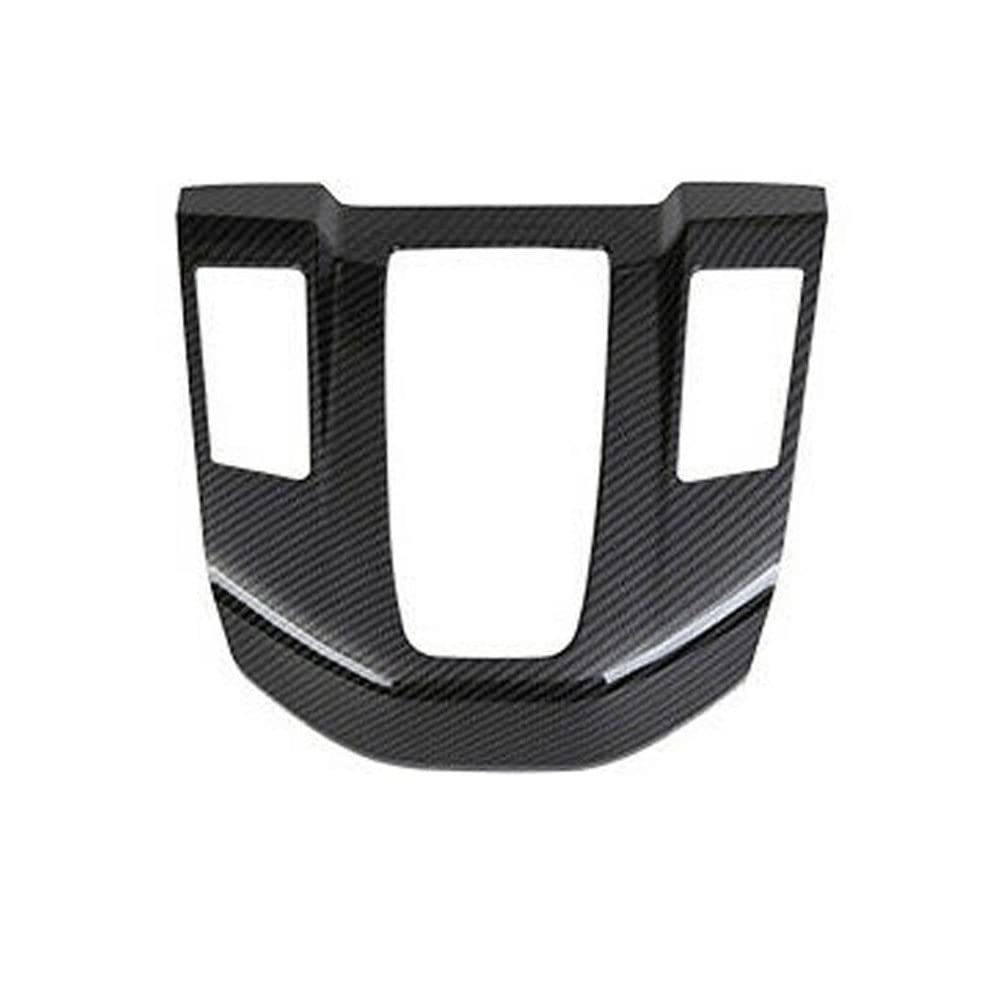 Carbon Fiber Gear Shift Frame Console Panel Cover for Honda CRV CR-V Hybrid 2017-2022 | Interior Upgrade Accessory | Cup Holder & Trim Decal | Not Fit Gas Models (Without Gear Lever) | Perfect for Car Enthusiasts & Customization