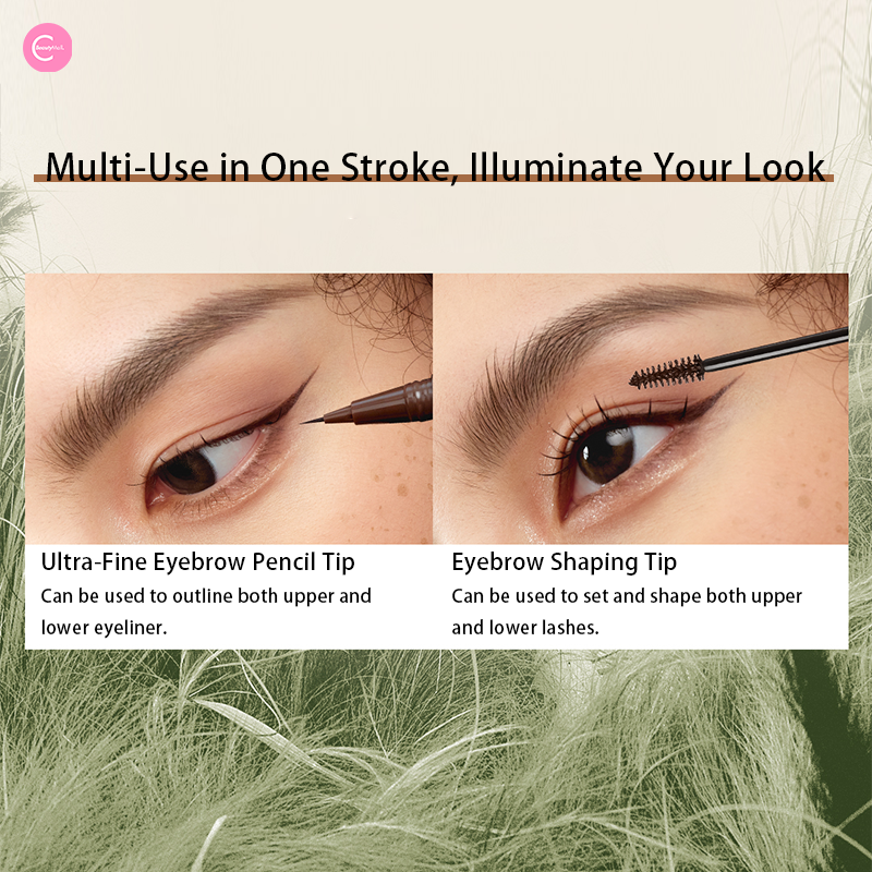 Little Ondine WildBrow Dual End Precision Defining Brow Pen - Waterproof Eyebrow Pencil for Natural Looking Brows - Perfect for Everyday Makeup and Professional Use