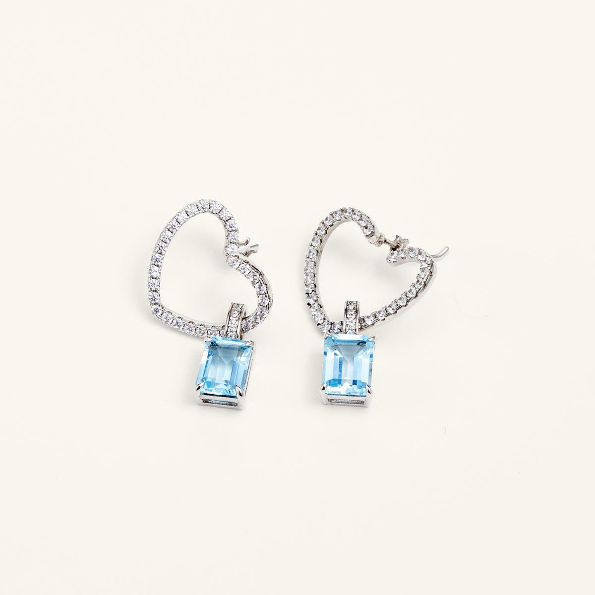 Tranquility Blue Drop Earrings - Handmade Boho Dangle Earrings for Women, Sterling Silver Jewelry Gift | Perfect for Weddings, Parties & Everyday Wear