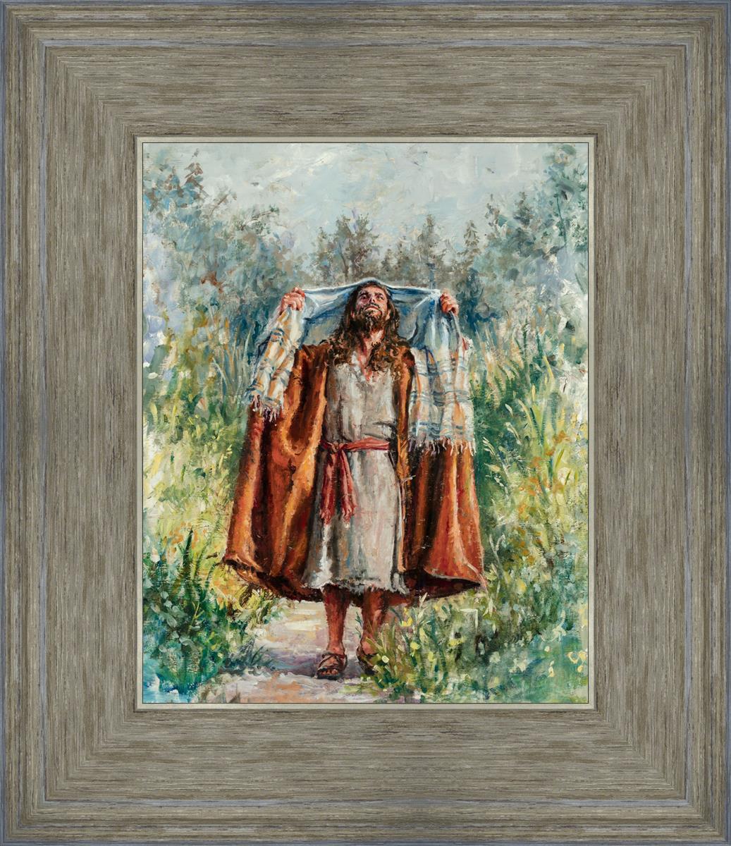 Jesus in the Wilderness - Religious Wall Art for Home & Church Decor - Inspirational Christian Gift for Prayer & Meditation Spaces