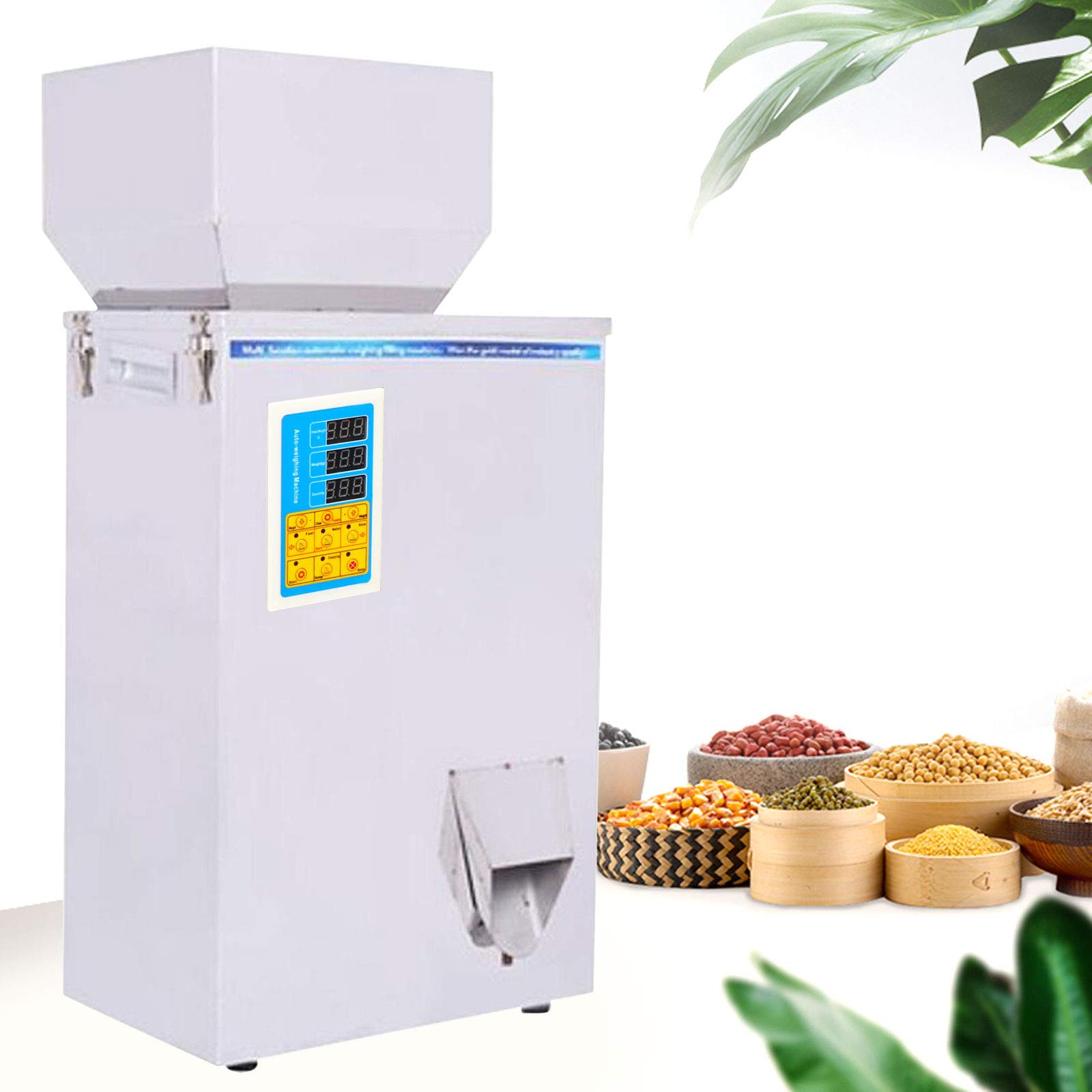 10-500g Automatic Weighing & Filling Machine - Precision Particle Dispenser for Cereal, Grains, Tea | Commercial Food Packaging Equipment for Bulk Goods, Spices & Dried Ingredients