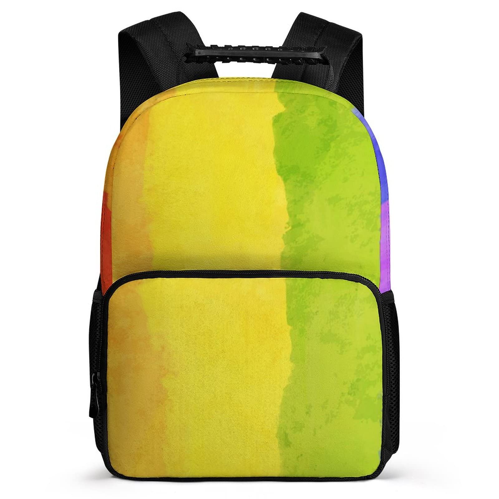 Large Capacity LGBT Pride Flag Backpack for School - Durable 16 Inch Daypack with Padded Shoulder Straps for Boys & Girls | Perfect for Middle & High School, College, Travel & Daily Use