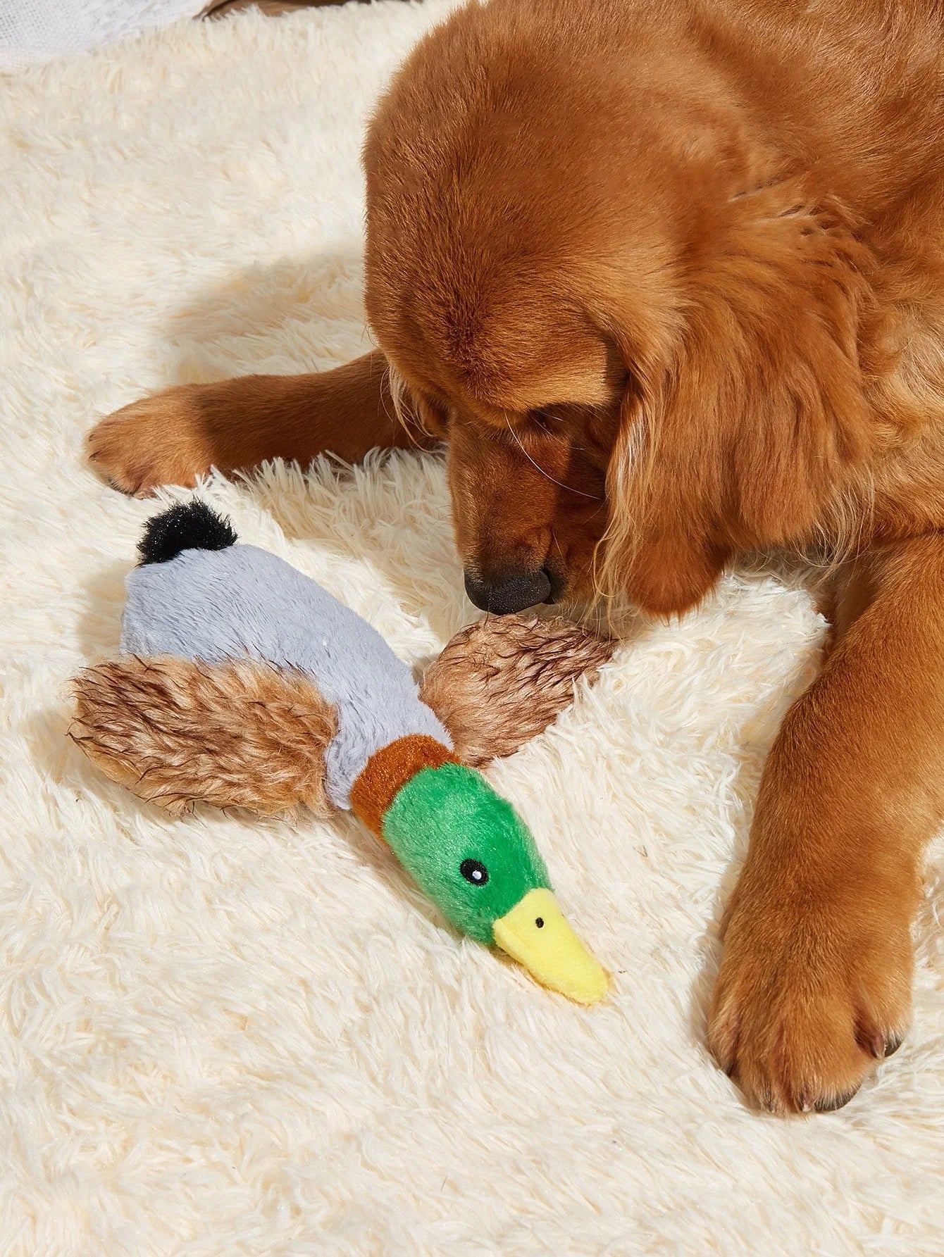 Cute Duck-Shaped Dog Plush Toy - Soft Stuffed Animal for Kids, Pets & Home Decor | Perfect for Cuddling, Gifts & Nursery Decorations