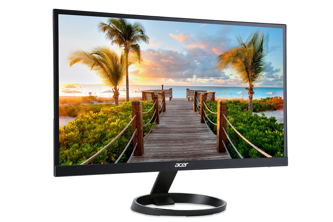 Acer R1 R241Y Bbix 24 Inch Full HD 1920x1080 Widescreen LED Monitor for Home Office, Gaming, and Multimedia | IPS Panel, HDMI & VGA Ports | Ideal for Work, Entertainment, and Online Classes