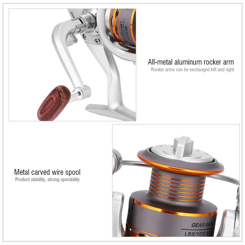 Heavy Duty Metal Fishing Reel - Lightweight Casting Spinning Reel for Saltwater & Freshwater Fishing | DX Series | Perfect for Surf, Pier & Boat Fishing
