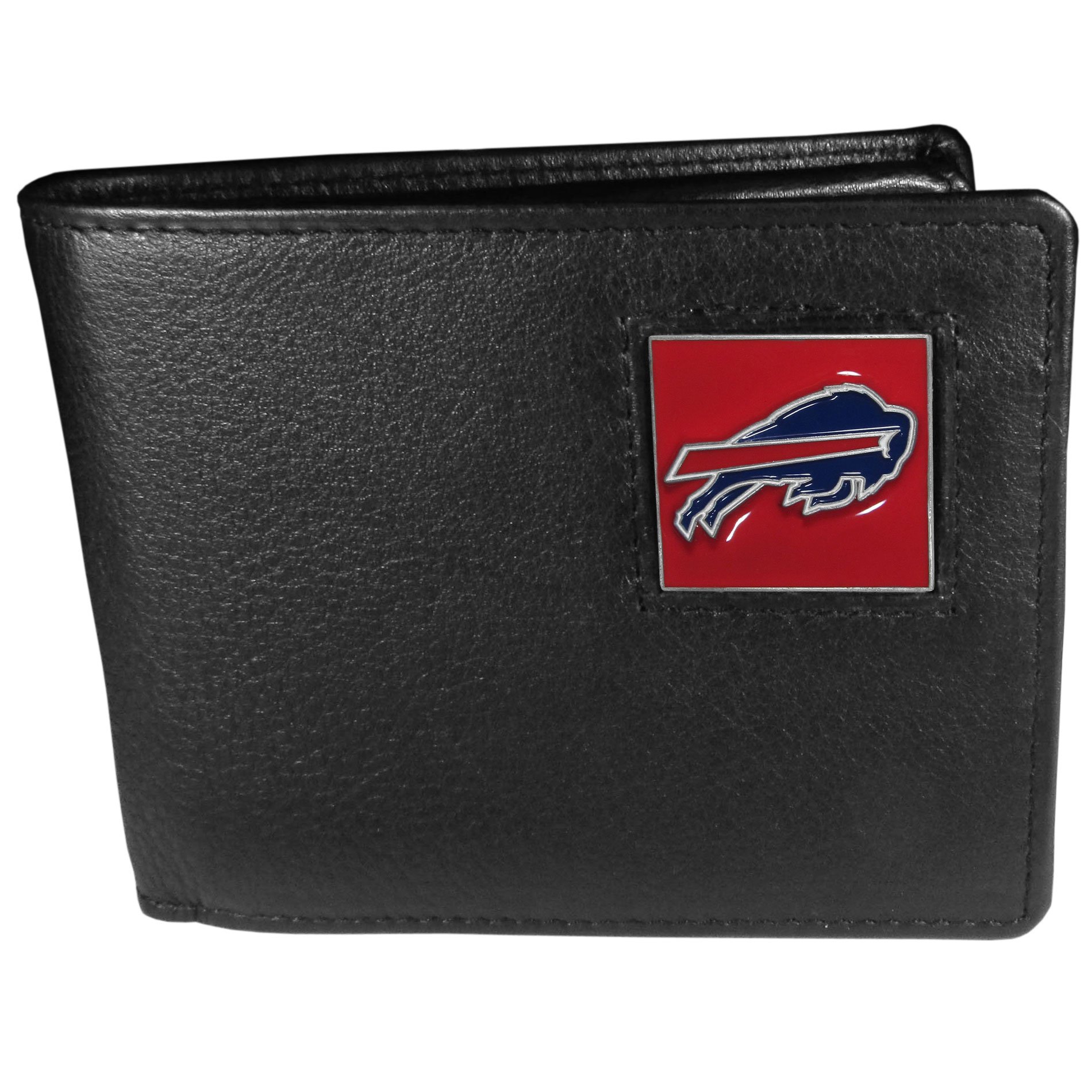 NFL Buffalo Bills Genuine Leather Bi-fold Wallet for Men - Stylish & Durable Gift for Football Fans - Perfect for Game Day, Travel & Everyday Use