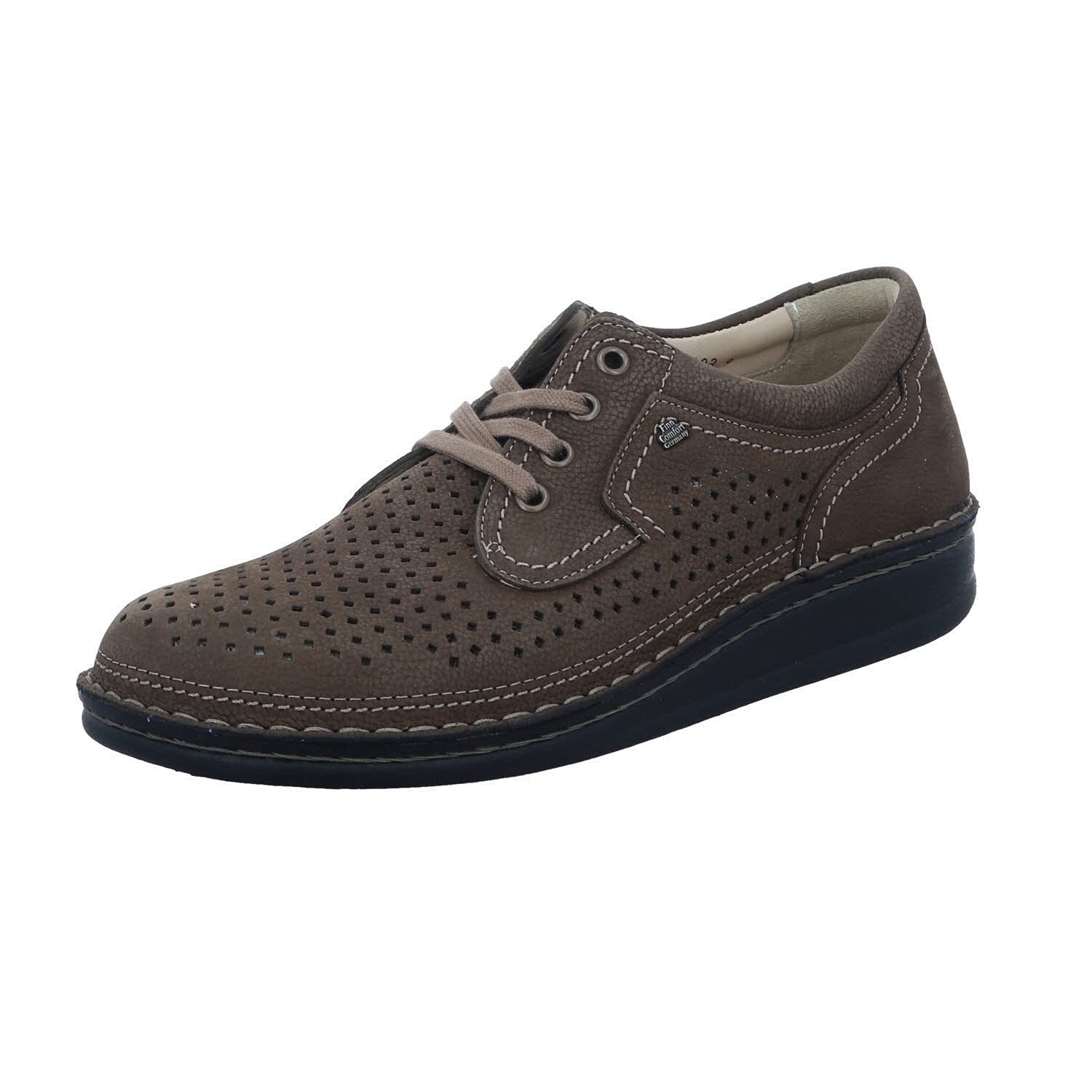 Finn Comfort Men's Baden Comfortable Leather Walking Shoes - Premium Arch Support for All-Day Wear - Ideal for Travel, Work & Casual Outings