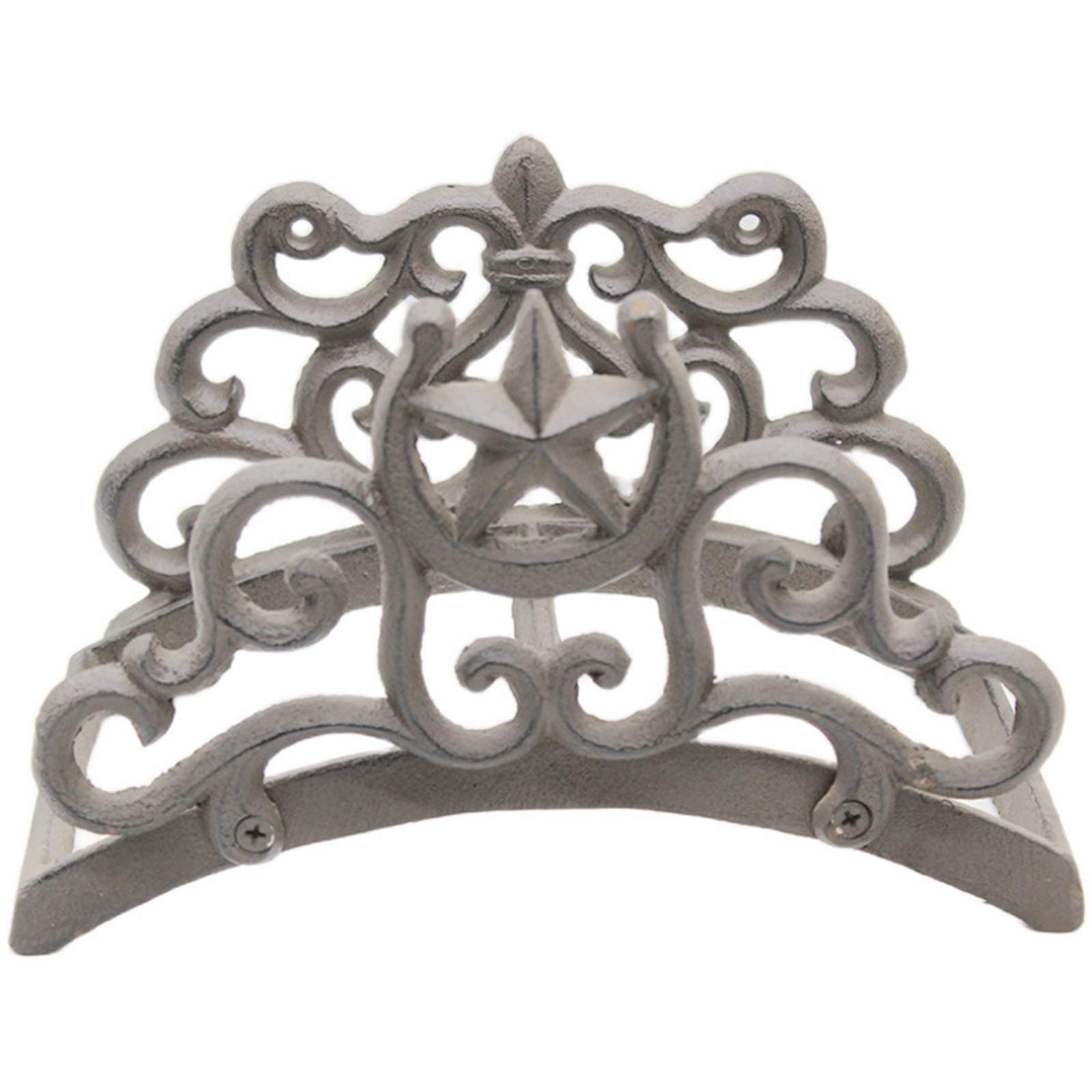 Heavy Duty Cast Iron Wall Mounted Garden Hose Holder - Antique Style Lawn Hose Storage Rack, Outdoor Water Hose Hanger Organizer - Perfect for Yard, Patio, and Garage Organization
