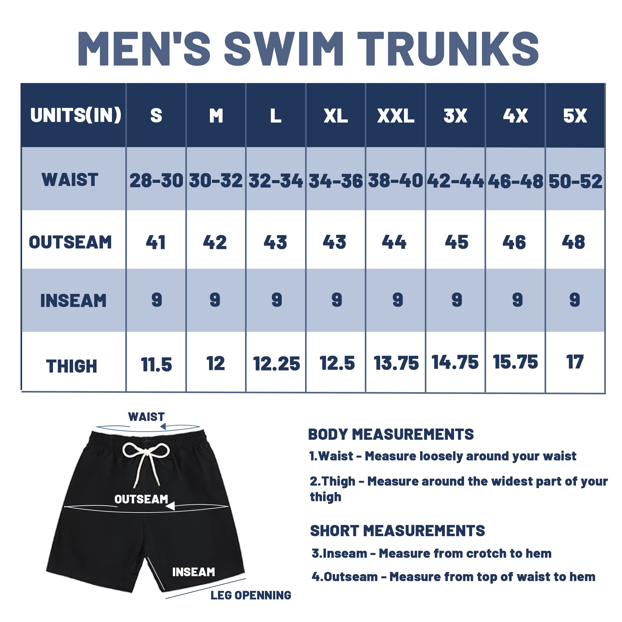 KAILUA SURF Men's Quick Dry Swim Trunks - 9 Inch Inseam Board Shorts with Mesh Lining | Comfortable Beachwear for Swimming, Surfing & Summer Activities