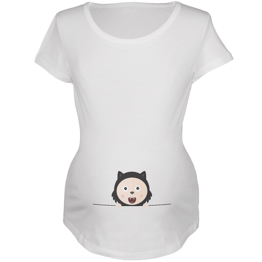 Halloween Black Cat Baby & Maternity Soft Cotton T-Shirt - Cute Matching Outfits for Pregnancy Photos & Family Costumes