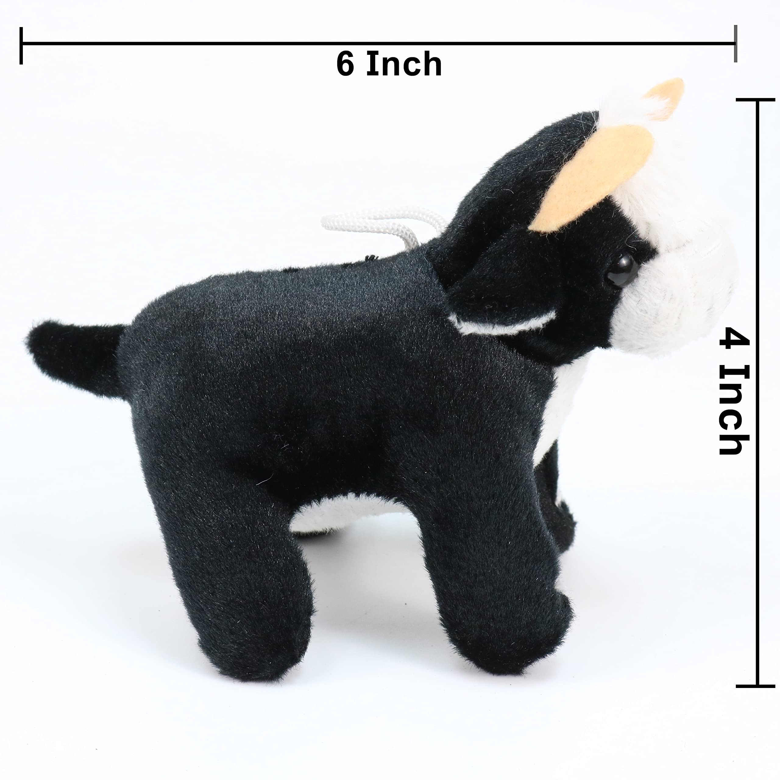 12-Piece Plush Furry Farm Animal Set - 5