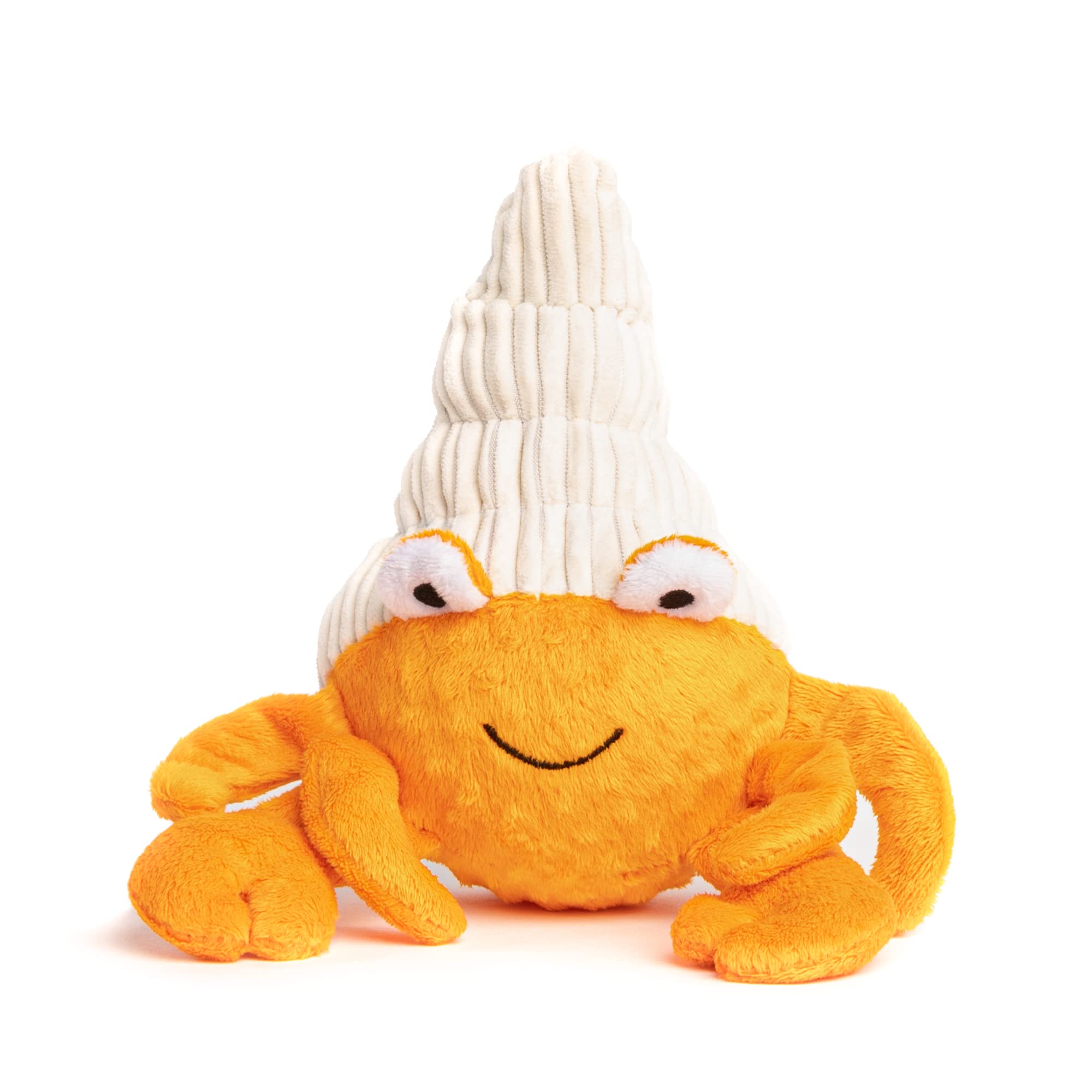 Fabdog Faballs Super Squeaky Durable Plush Dog Ball Toys - Interactive Pet Toys for Small, Medium & Large Dogs - Hermit Crab & Animal-Themed Chew Toys for Indoor & Outdoor Play