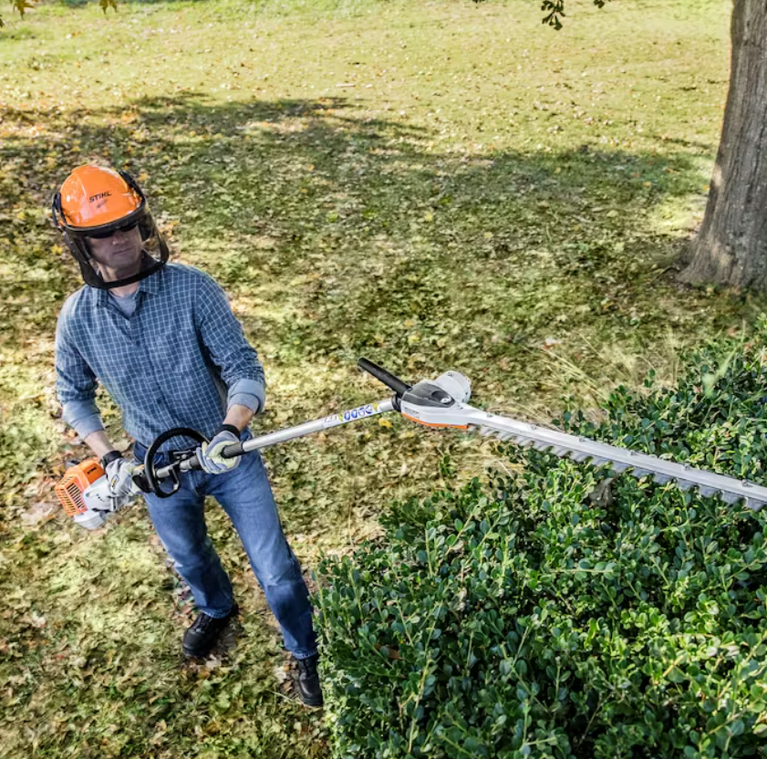 STIHL HL KM 0°-145° Angle Hedge Trimmer Attachment for Professional Landscaping & Garden Maintenance
