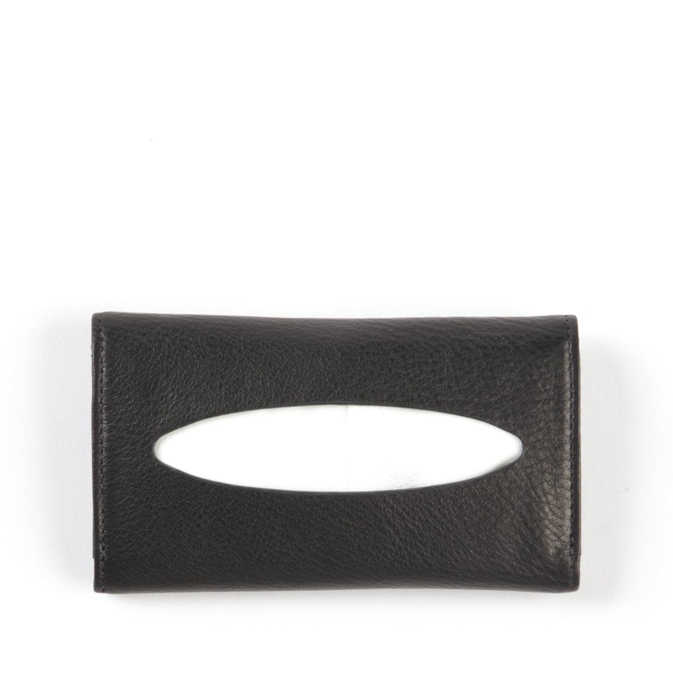 Black Onyx Pocket Tissue Holder - Compact & Stylish Portable Tissue Case for Purse, Car, Travel, and Everyday Use