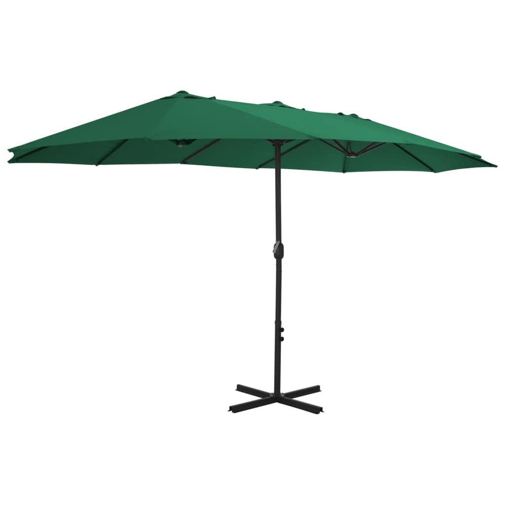Premium Outdoor Patio Umbrella with Aluminum Pole - 15ft UV Protection & Ventilated Design for Beach, Backyard, Garden - Commercial & Home Use - Large 181