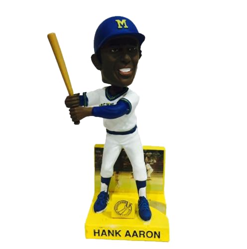 Hank Aaron Hall of Fame 1970s Milwaukee Brewers Bobblehead - Vintage Baseball Collectible for Fans & Memorabilia Display