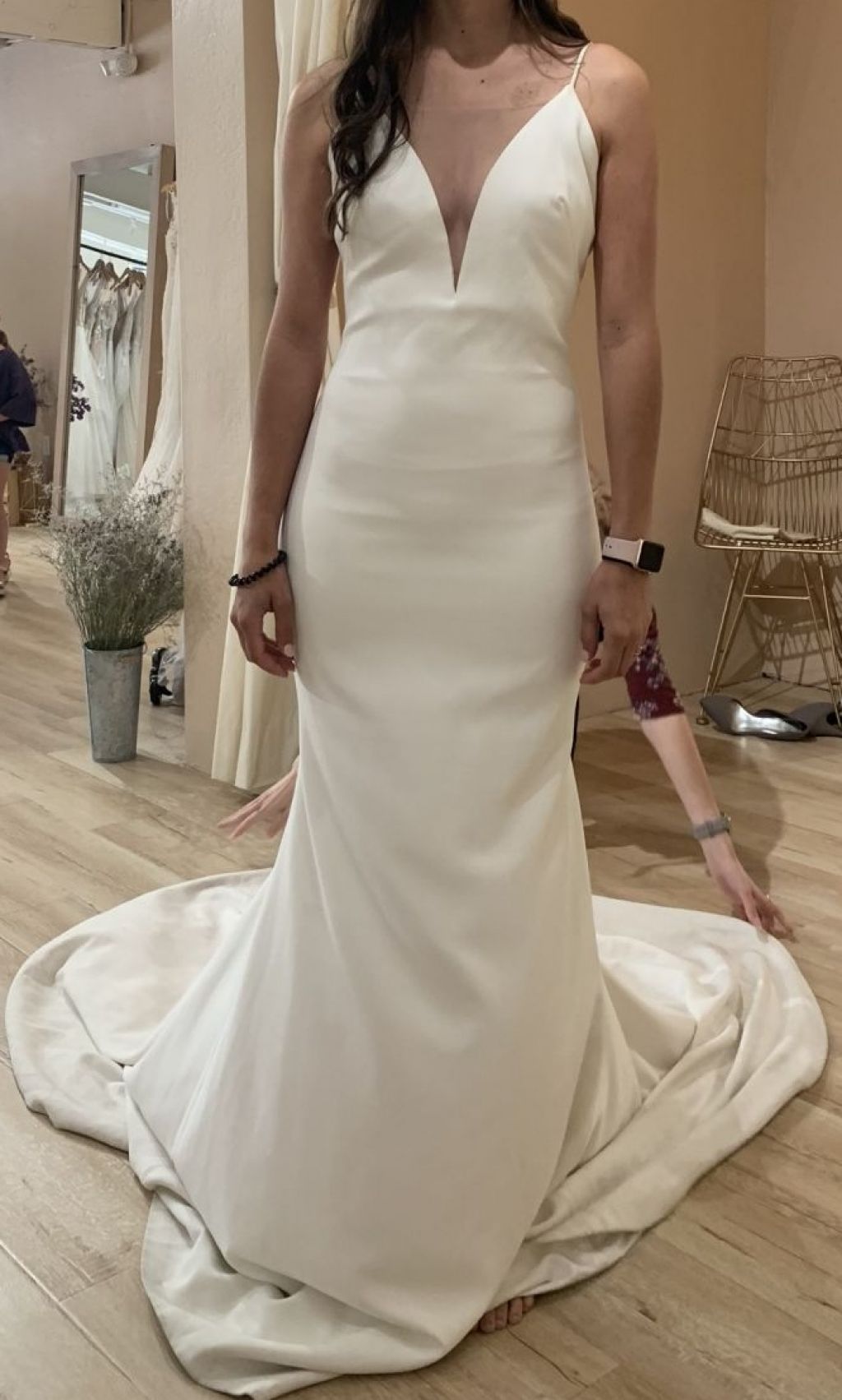 Theia Bruna 890541 Elegant Lace Wedding Dress for Bride - Perfect for Church Ceremony, Beach Wedding & Romantic Vow Renewal