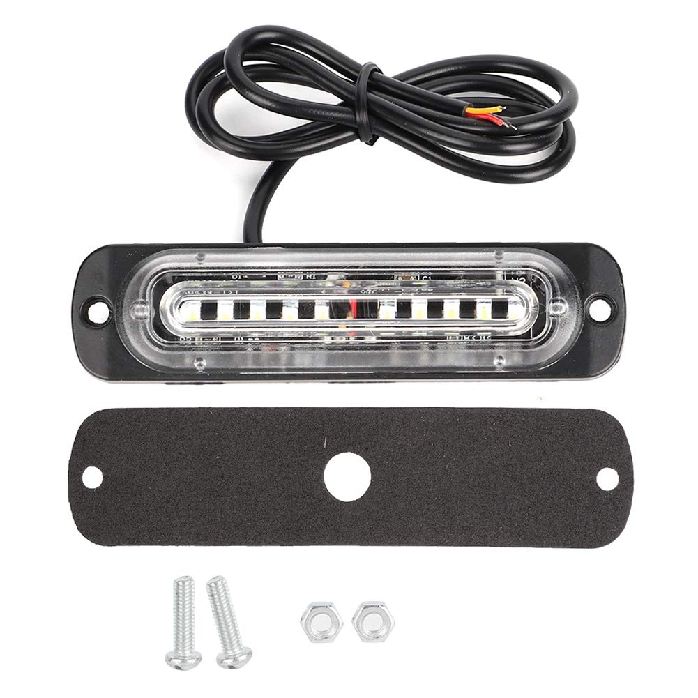 Acouto 9-30V 10LED Emergency Strobe Light for Cars & Trucks - 30W Universal Flashing Warning Lamp with Random Colors - Perfect for Roadside Emergencies, Construction Zones & Vehicle Safety