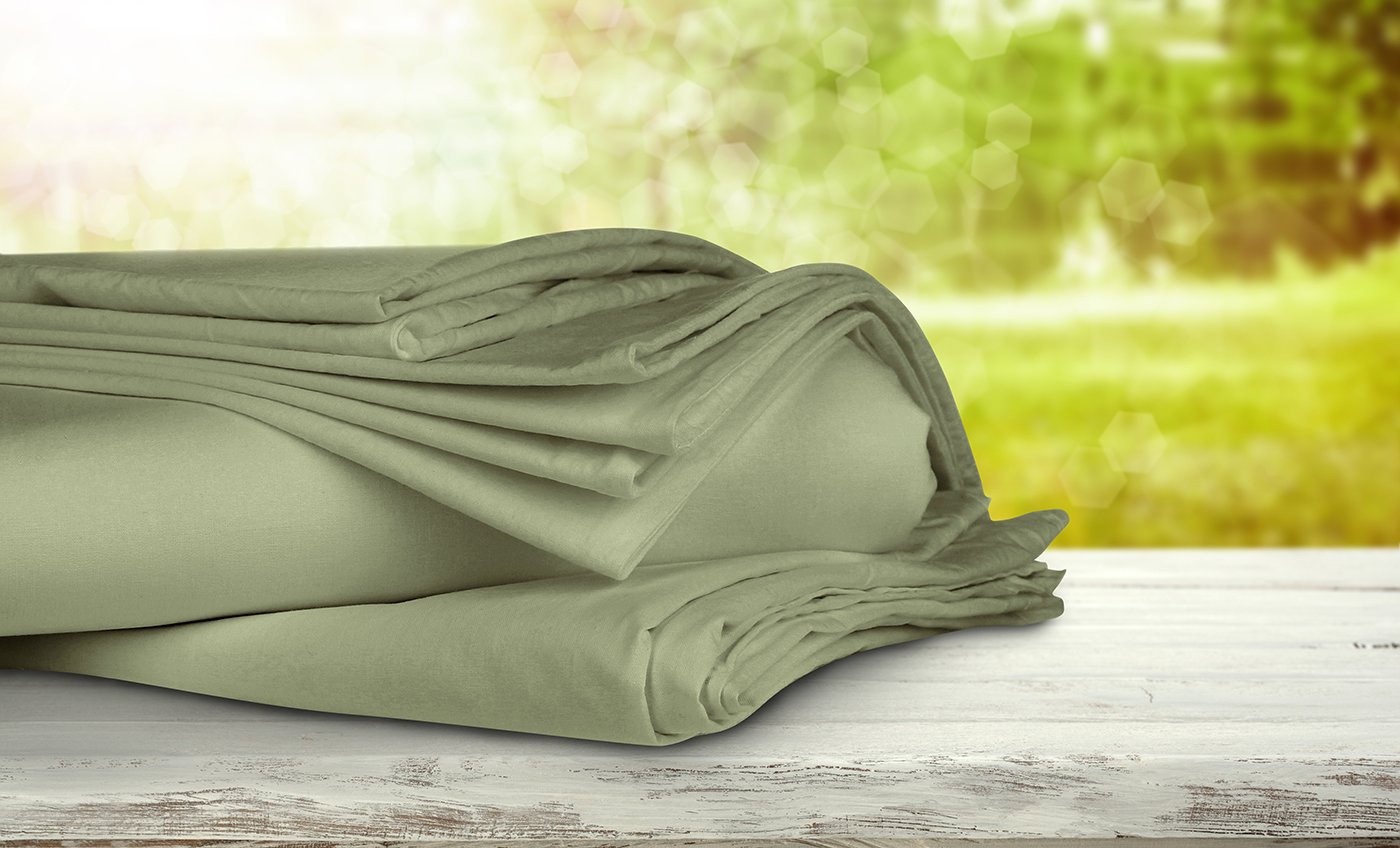 Home Dynamix Jill Morgan Fashion Solid Pillowcases (2 Pack) - King Size, Sage Green - Soft & Breathable Bedding for Luxury Bedroom Decor