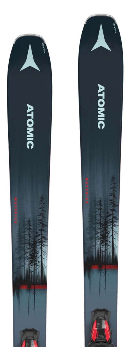 Atomic Maverick 86 C R System Ski with M10 Bindings 2023 - All-Mountain Performance Skis for Men | Perfect for Powder, Groomers & Freeride Skiing