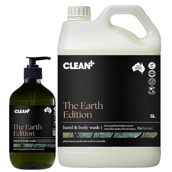 Clean Plus The Earth Edition | Plant-Based Hand and Body Wash - Gentle & Eco-Friendly for Daily Hygiene & Sensitive Skin Care