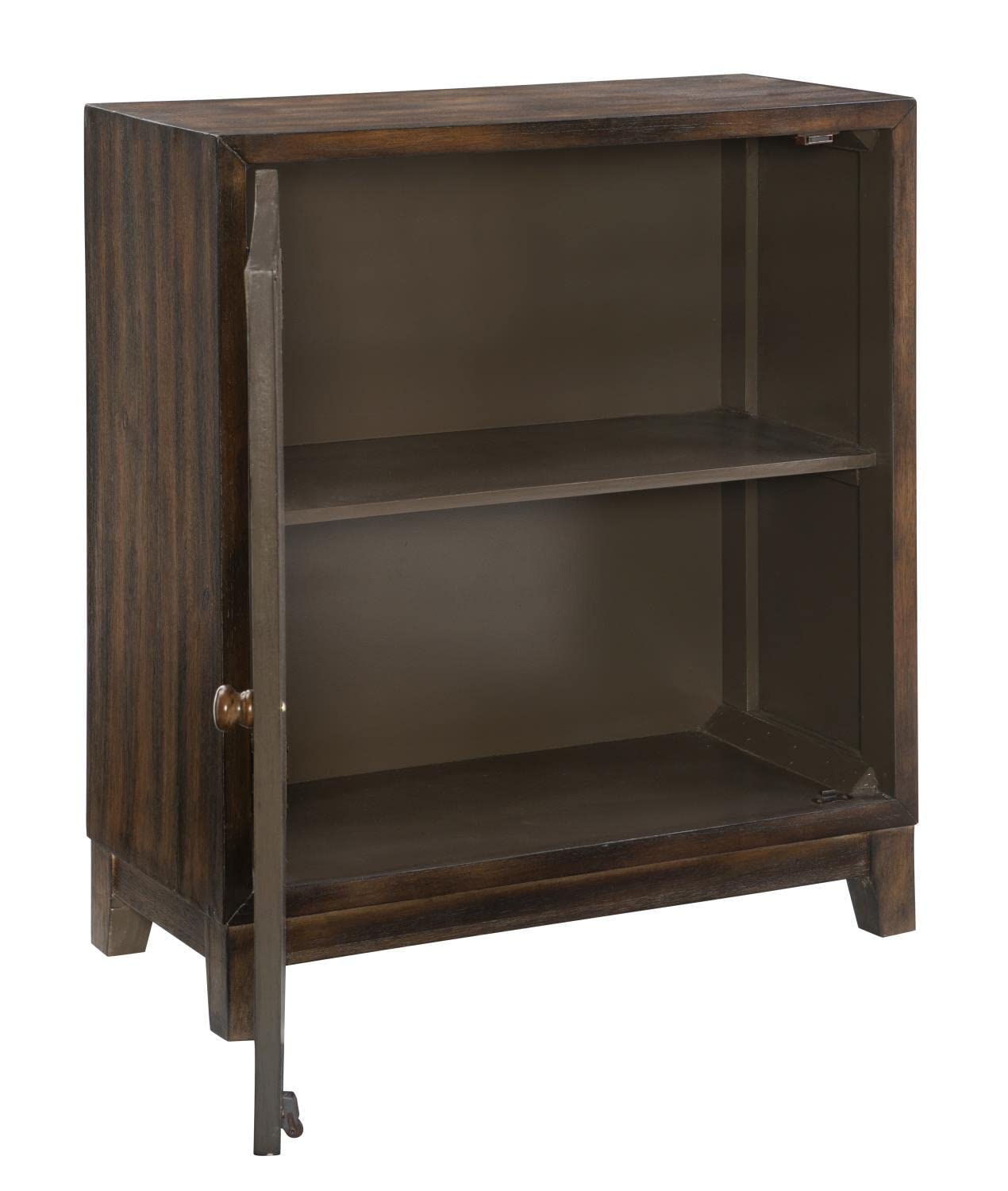 Powell Furniture Grace Accent Cabinet - Dark Brown Wood Side Table for Living Room, Bedroom & Entryway Storage