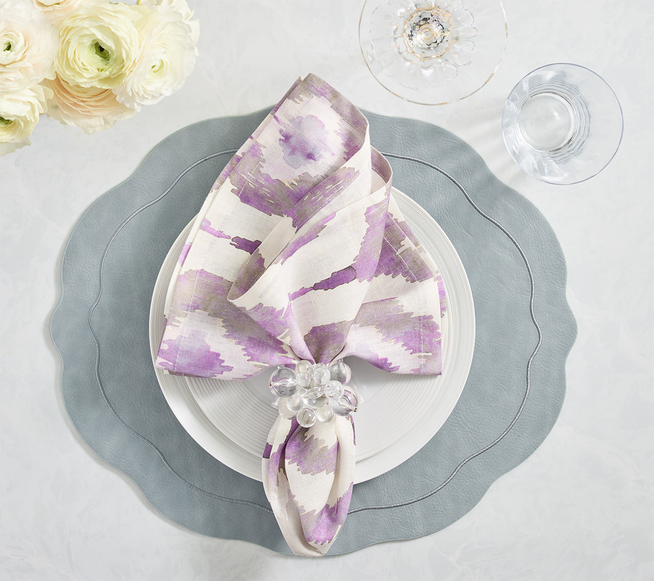 Elegant Cloud-Shaped Napkin Rings Set of 4 - Perfect for Wedding, Party & Holiday Table Decor