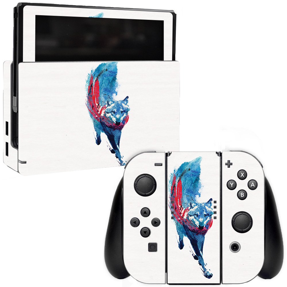 MightySkins Protective Vinyl Decal Wrap Cover for Nintendo Switch - Fire and Ice Design | Durable, Customizable & Easy to Apply | Made in USA | Perfect for Gaming, Travel & Personalization