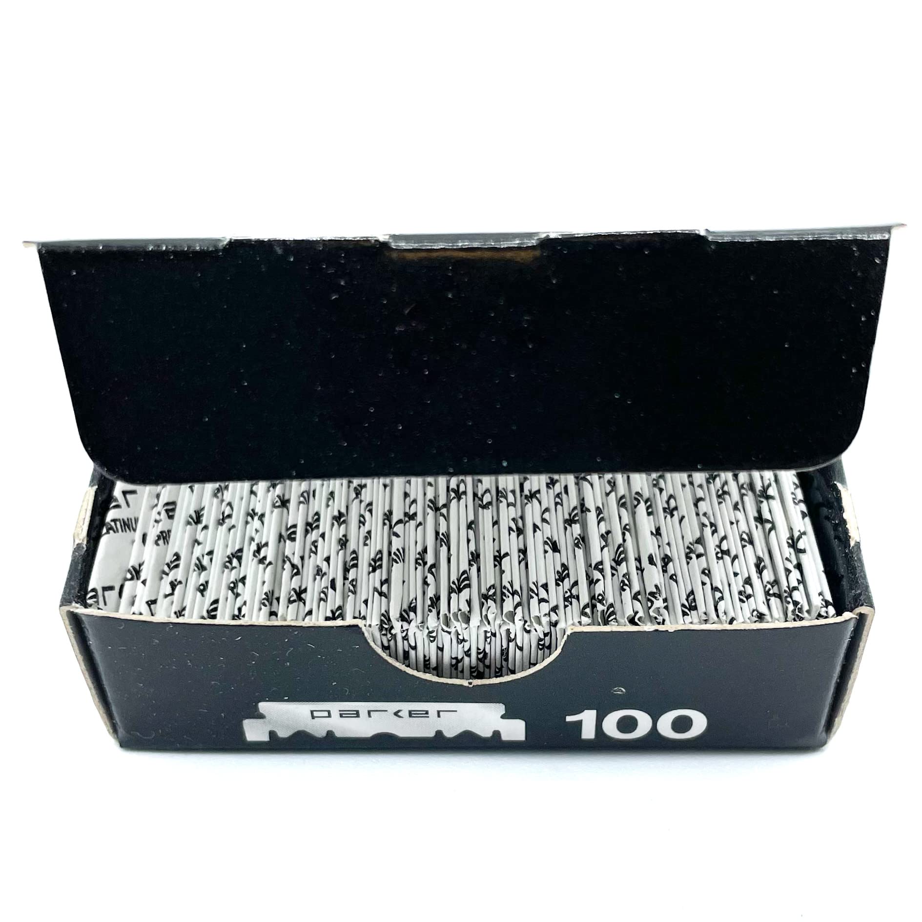 Parker Premium Platinum 1/2 Blades - 200 Count Professional Barber Blades for Shavette & Straight Razors | Compatible with Half DE Blades | Perfect for Barber Shops, Home Grooming & Professional Haircuts
