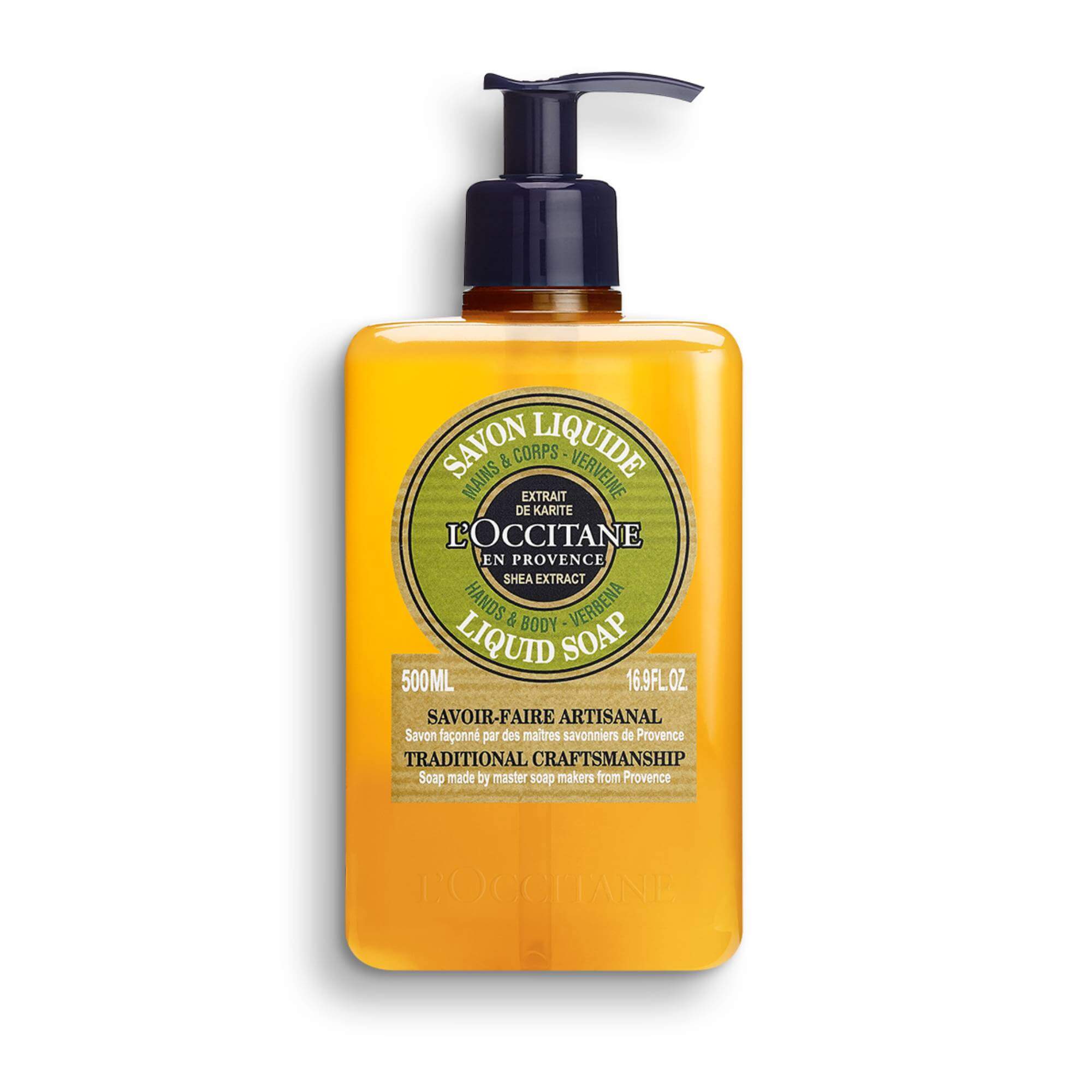 L'OCCITANE Shea Verbena Hand & Body Liquid Soap - Moisturizing & Refreshing for Dry Skin | Perfect for Daily Shower & Hand Wash