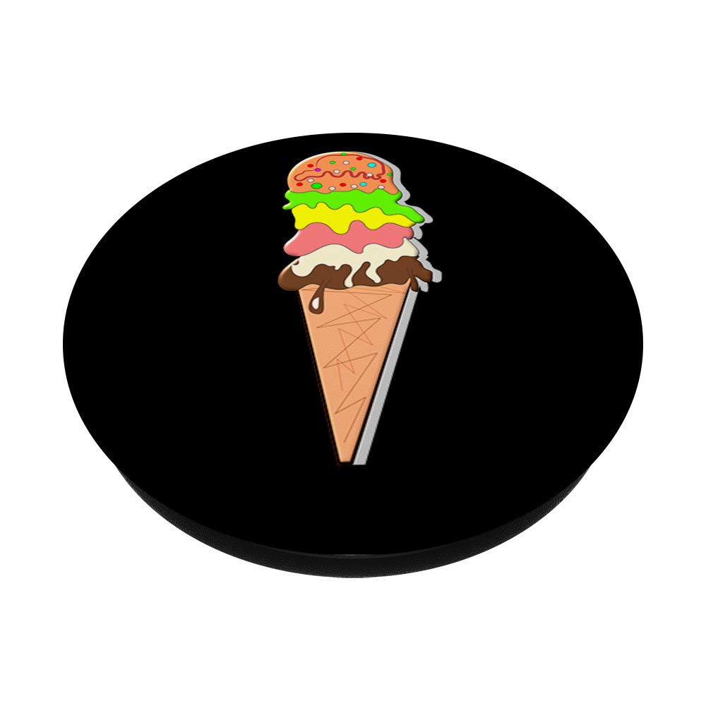 Best Ice Cream PopSockets Grip & Stand for iPhone, Samsung, iPad - Perfect for Summer, Beach & Travel Accessories