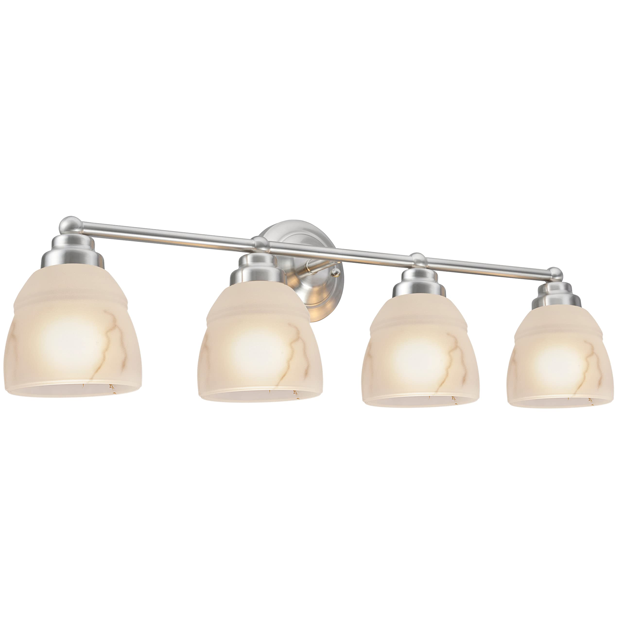 Aspen Creative Satin Nickel 62193-1 Bathroom Vanity Light - 4 3/4