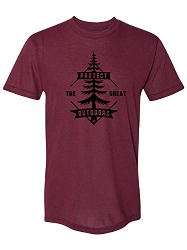 Tri-blend Cranberry - Black Logo